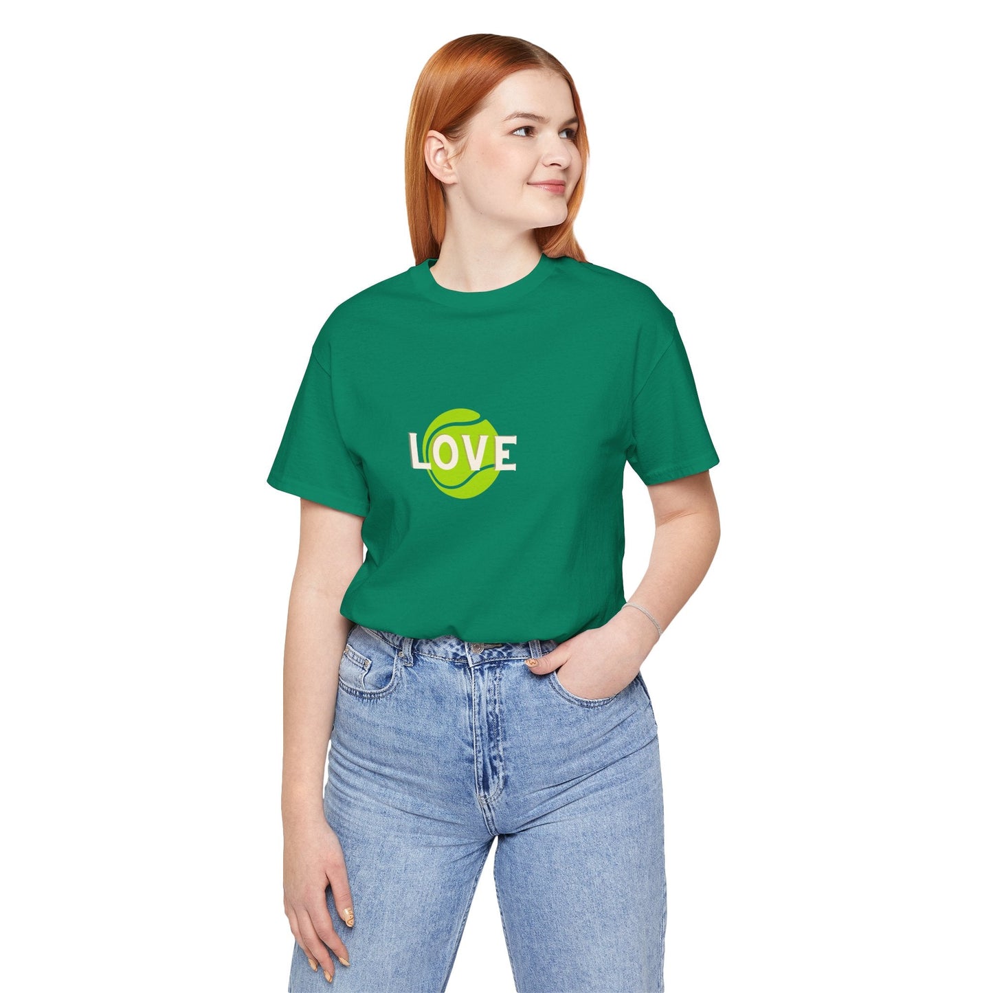 Tennis Love Graphic Tee — 'LOVE' Tennis Ball Shirt