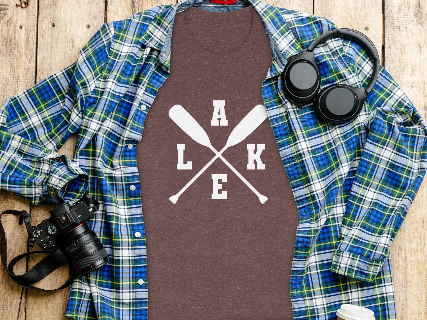 A Lake With Paddle Outdoors Adventure Summer Vacation T-Shirt