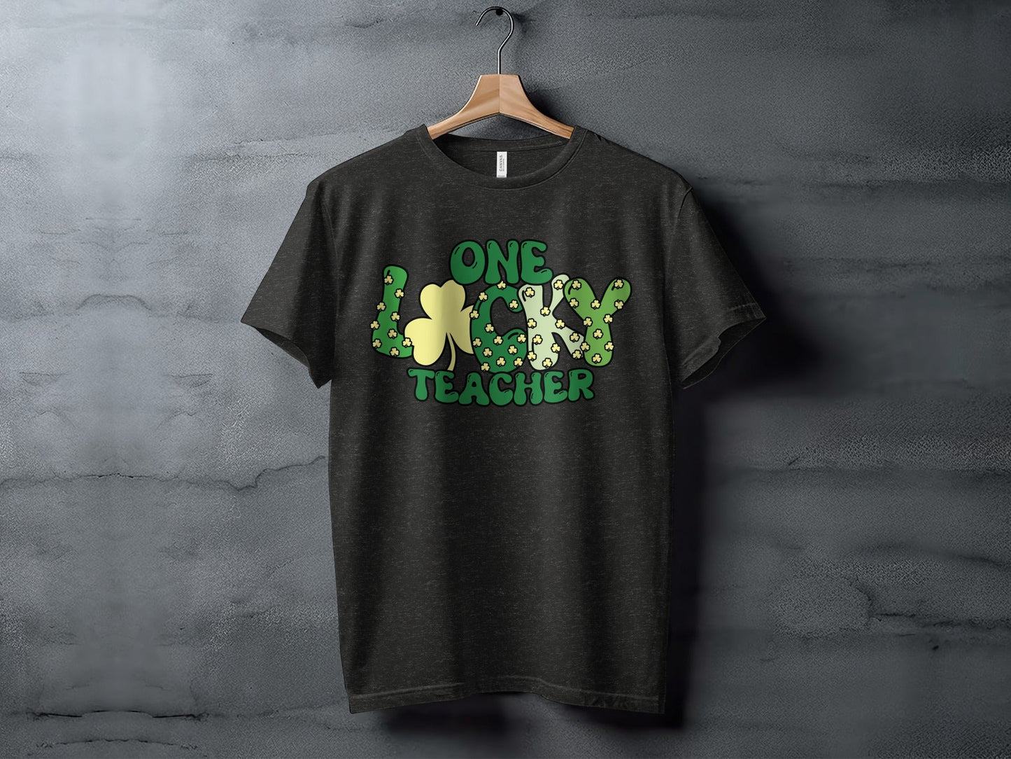 One Lucky Teacher Saint Patricks Day Cute Graphic T-Shirt
