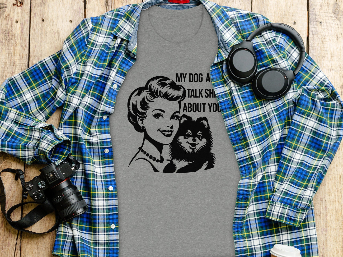 My Dog And I Talk Shit About You Illustrated T-Shirt