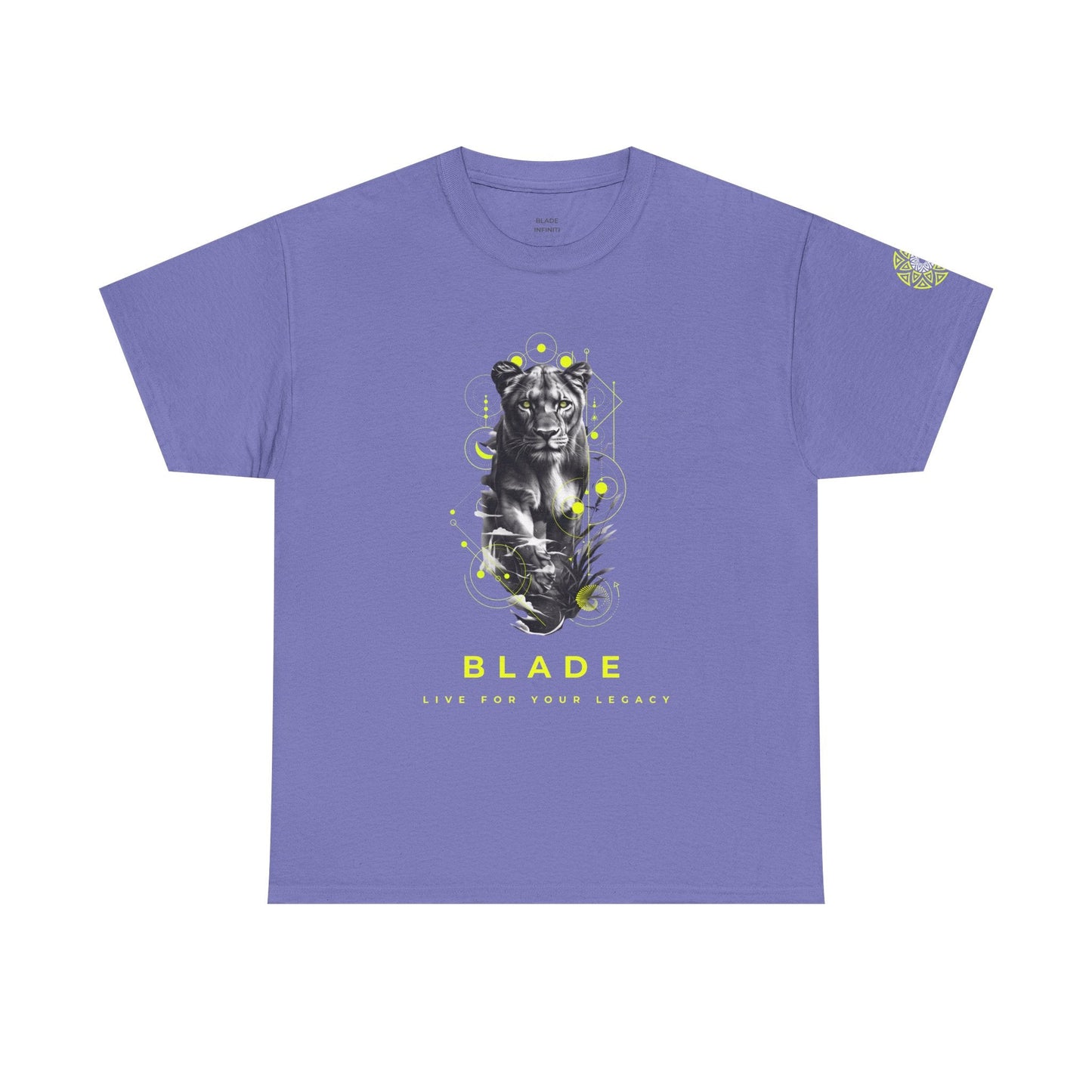 Geometric Reign Neon Green TX Panther T-Shirt