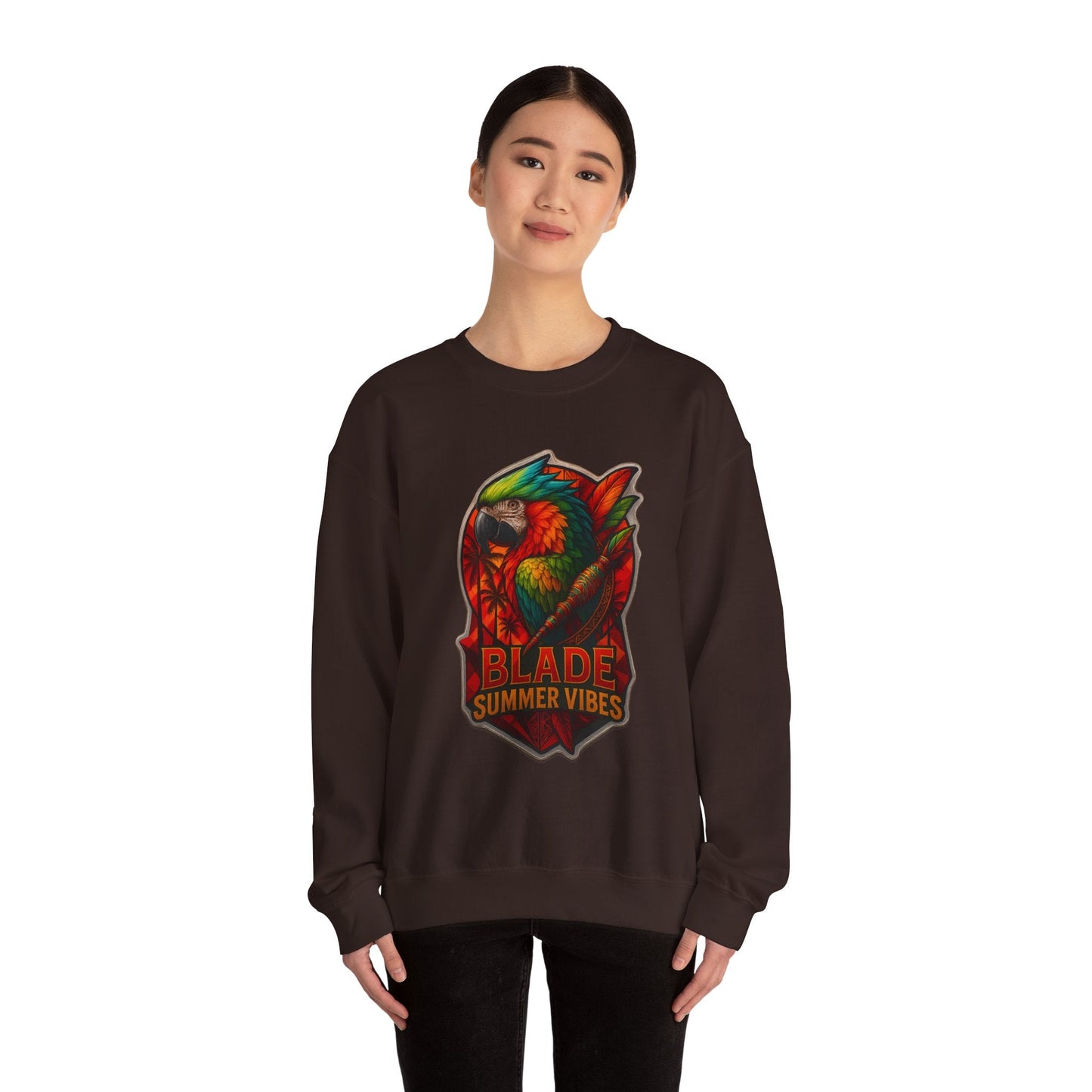 Aztec Parrot Unisex Crewneck Sweater