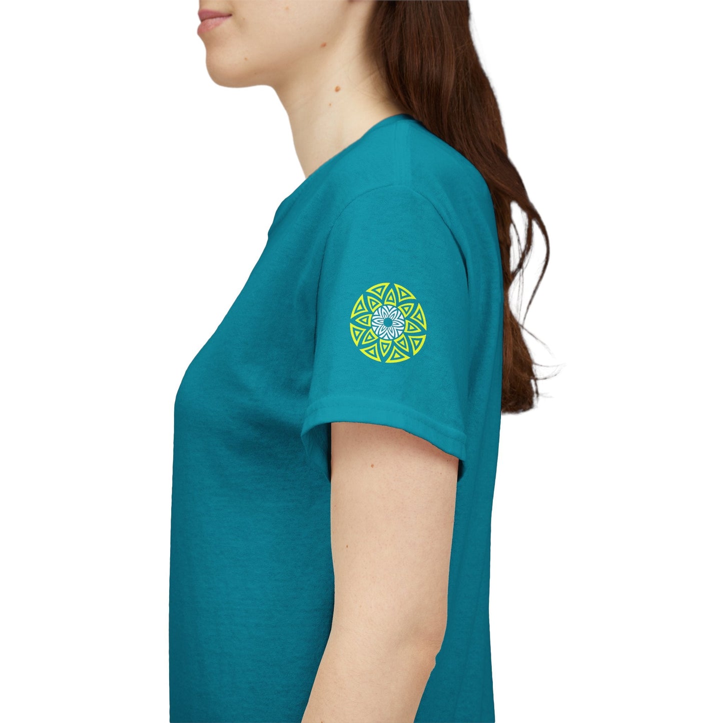Geometric Odyssey Neon Green TX T-Shirt