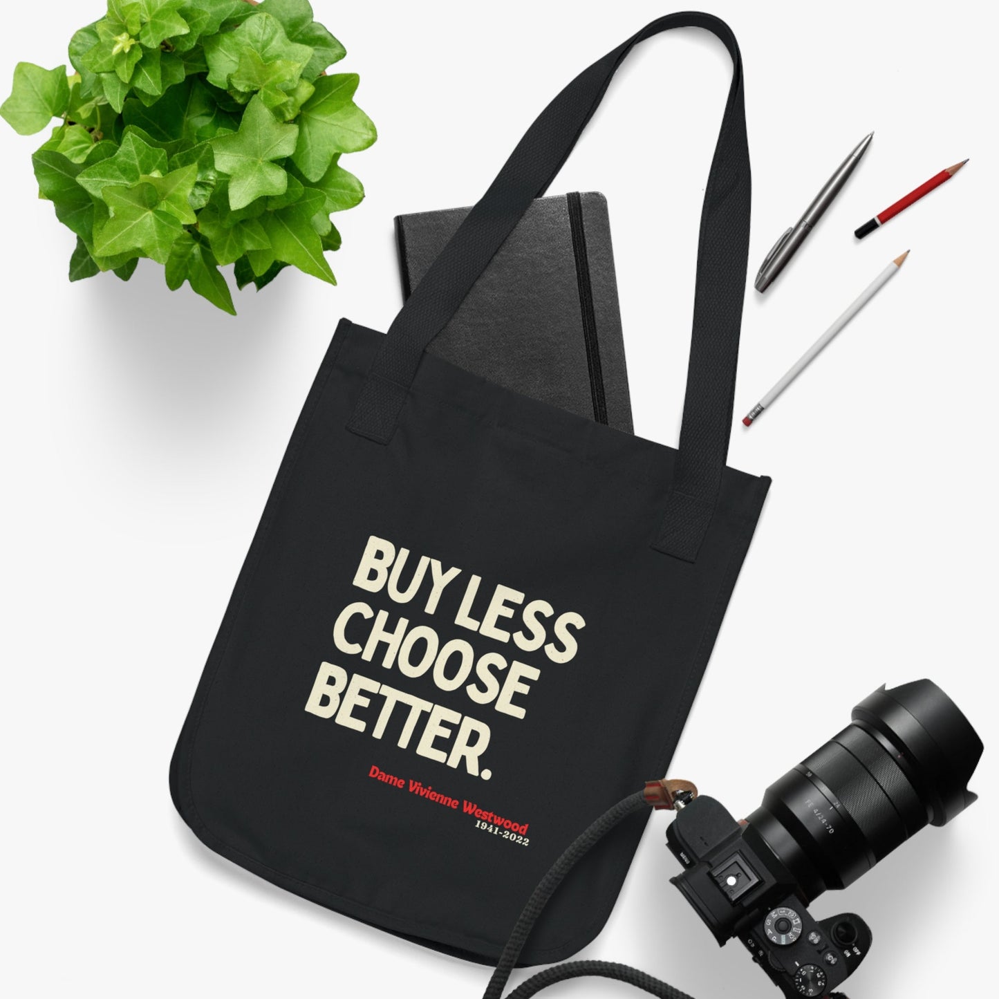 Vivienne Westwood Inspired Organic Canvas Tote Bag - Eco-Friendly Fashion