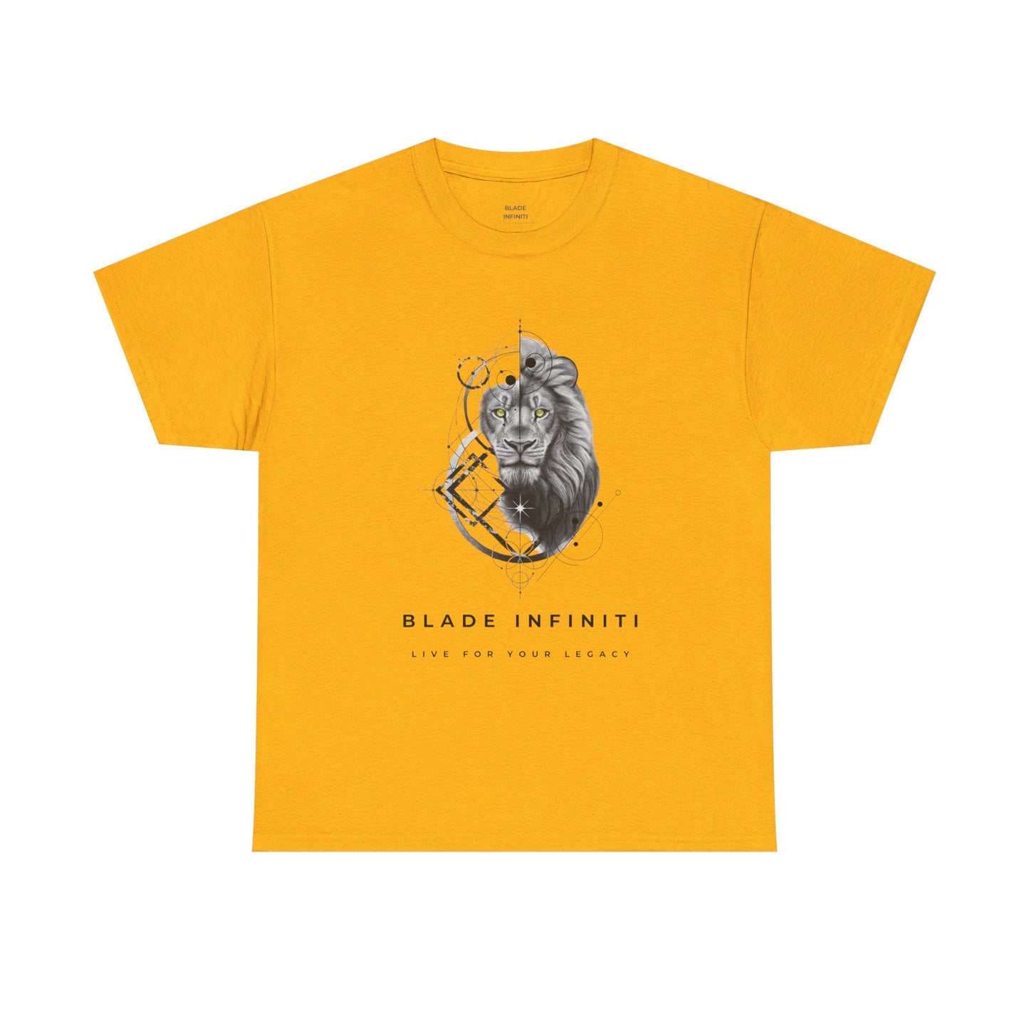 Geometric King Black Version 4 TX Lion T-Shirt