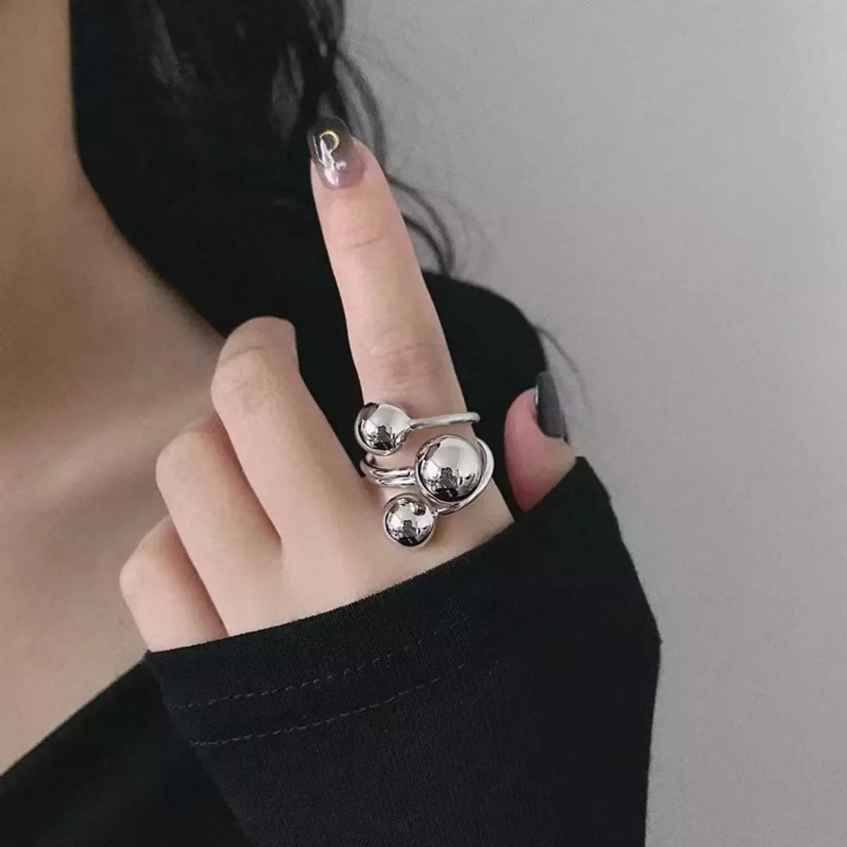 Multi Layered Ball Ring