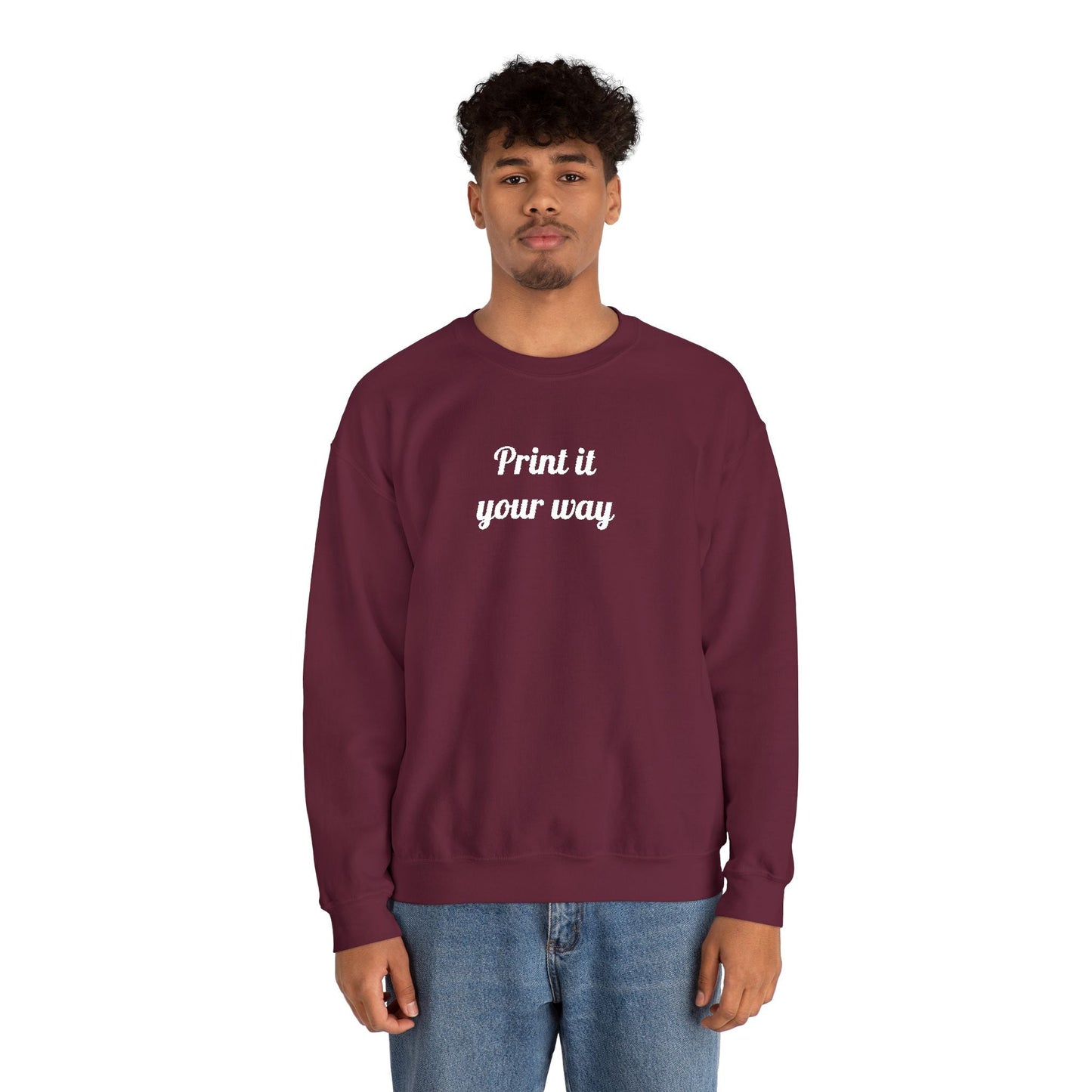 Embroidery Personalization - Unisex Crewneck Sweater (Make It Yours)