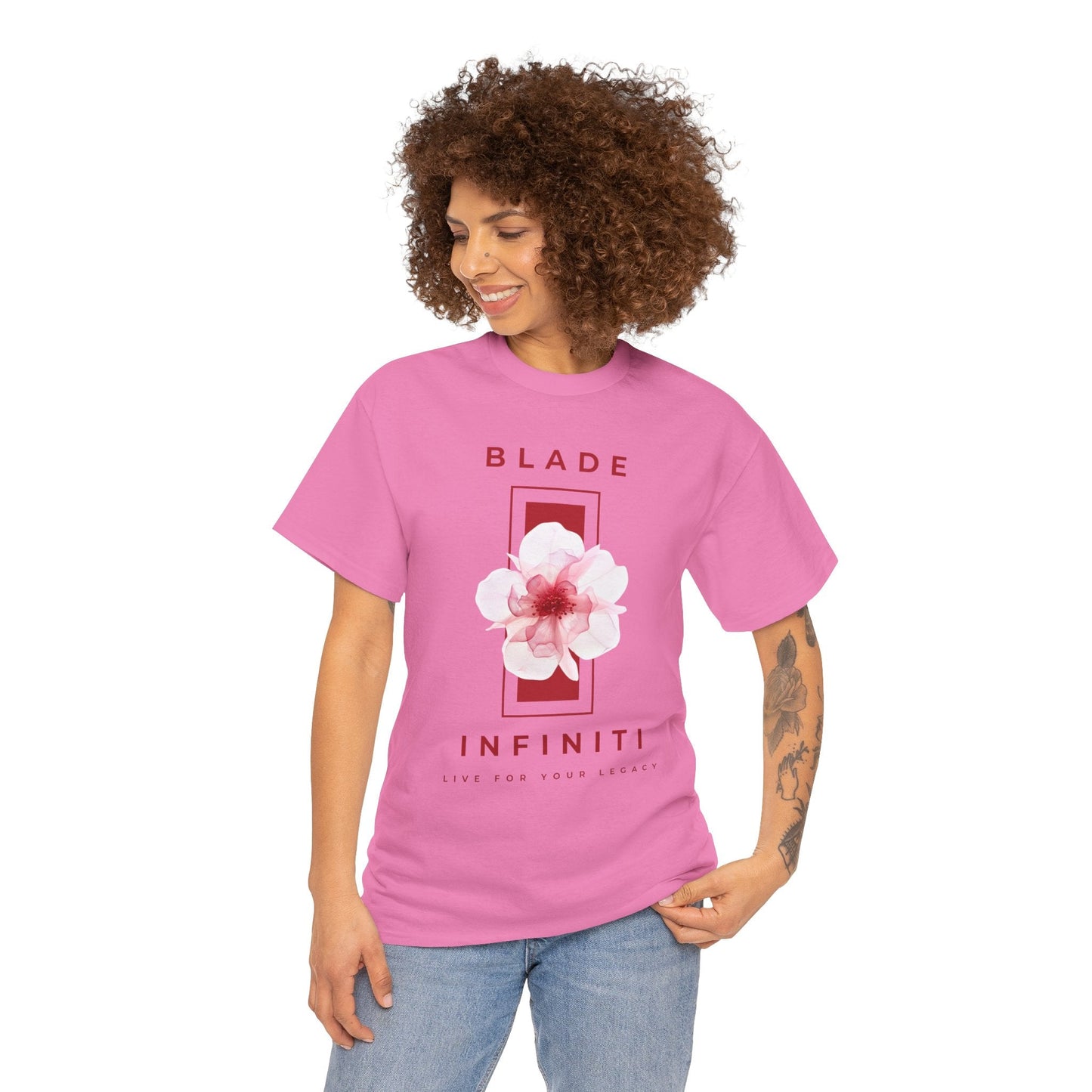 Essence of Infiniti Red/Pink Floral T-Shirt