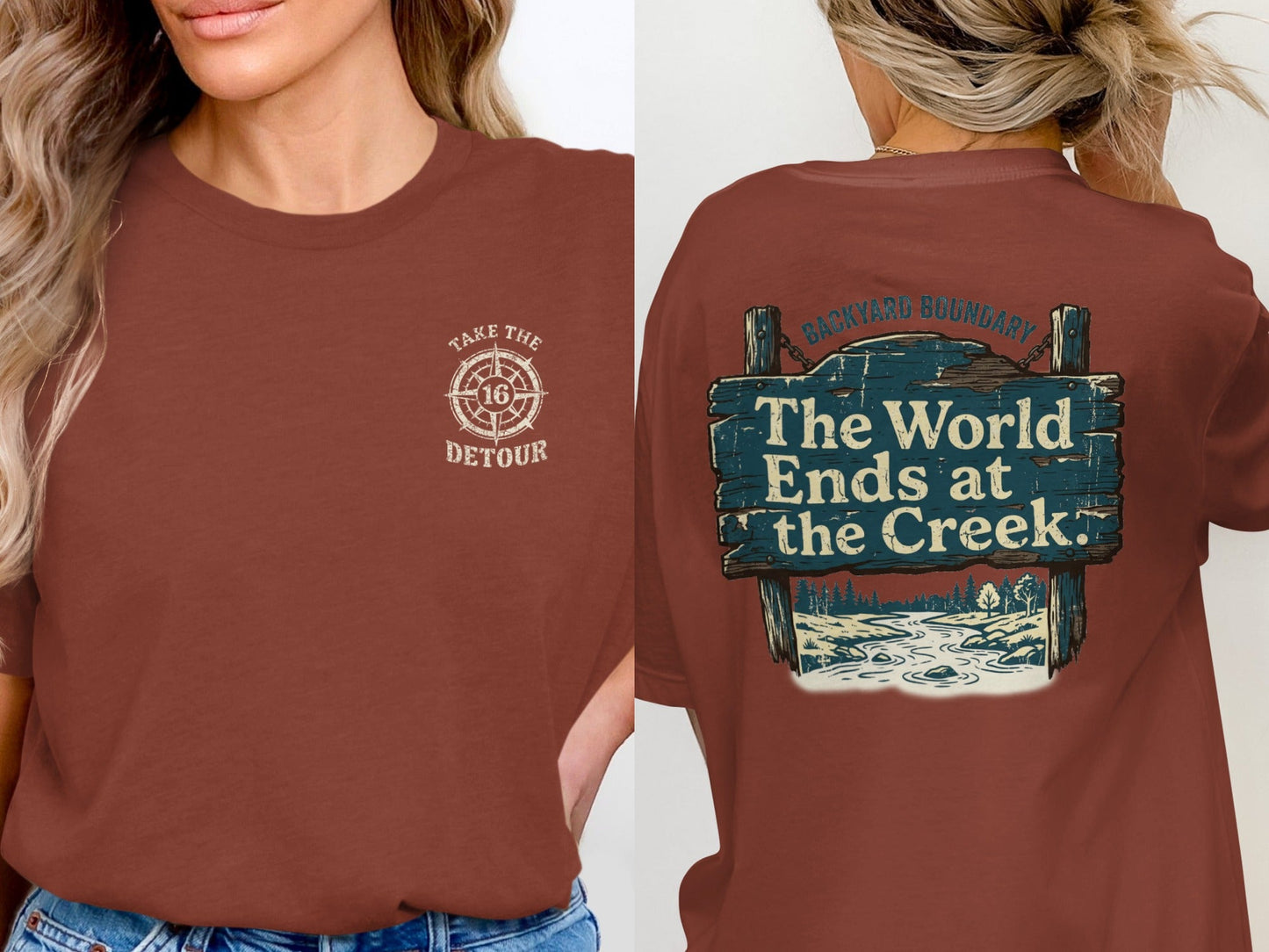 The Creek Boundary Rustic Horizon T-Shirt