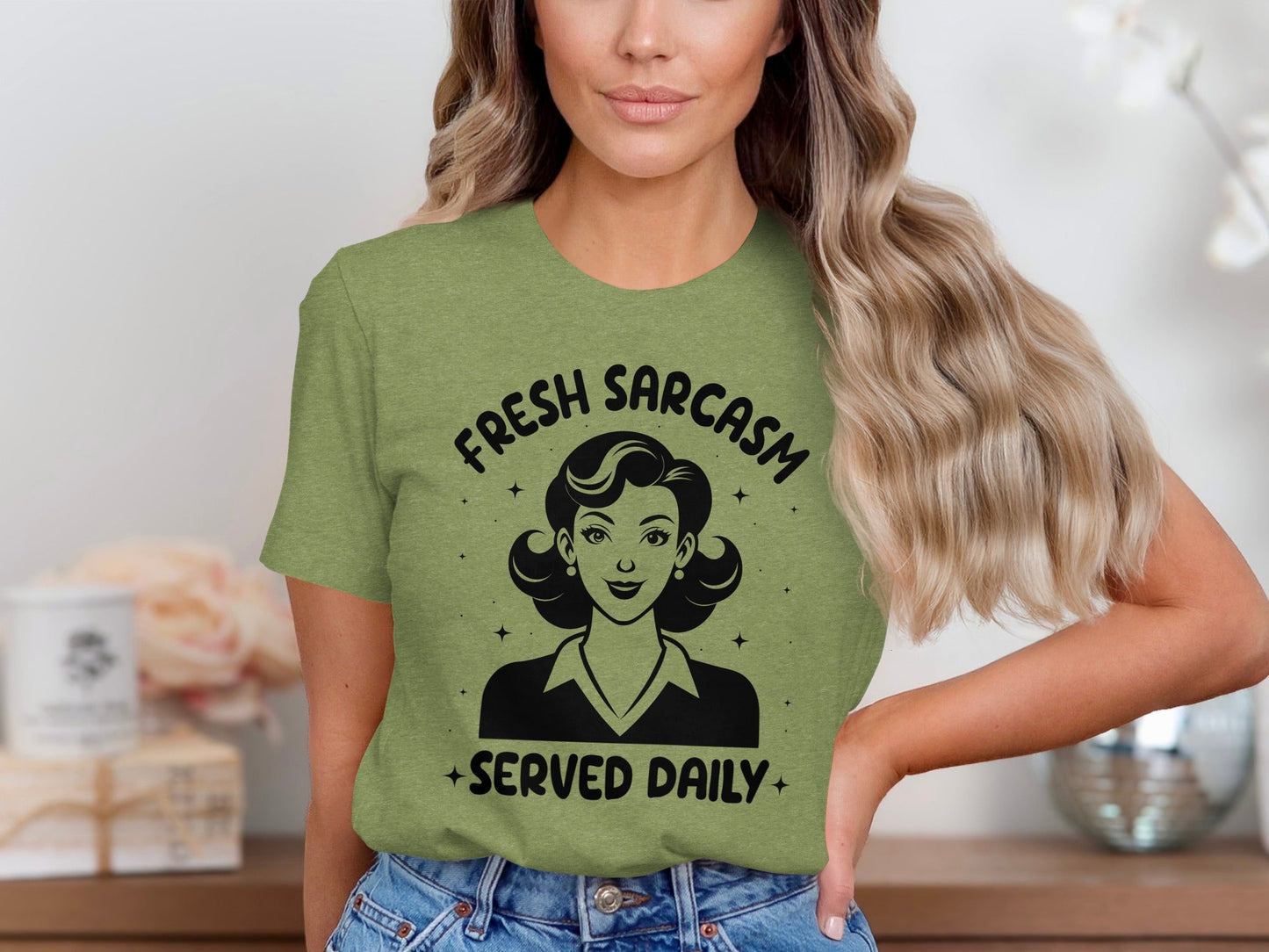 Fresh Sarcasm Served Daily Sarcastic Woman Graphic T-Shirt