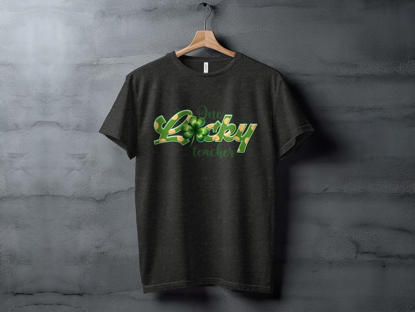 One Lucky Teacher Four Leaf Clover St Patricks Day T-Shirt