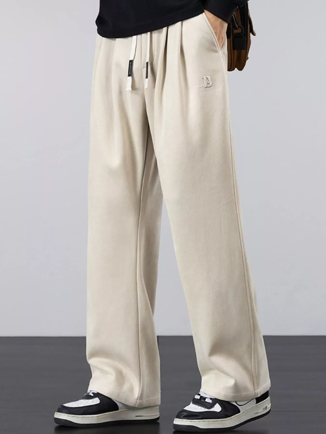 Men's Plus Size Casual Loose-Fit Drawstring Pants