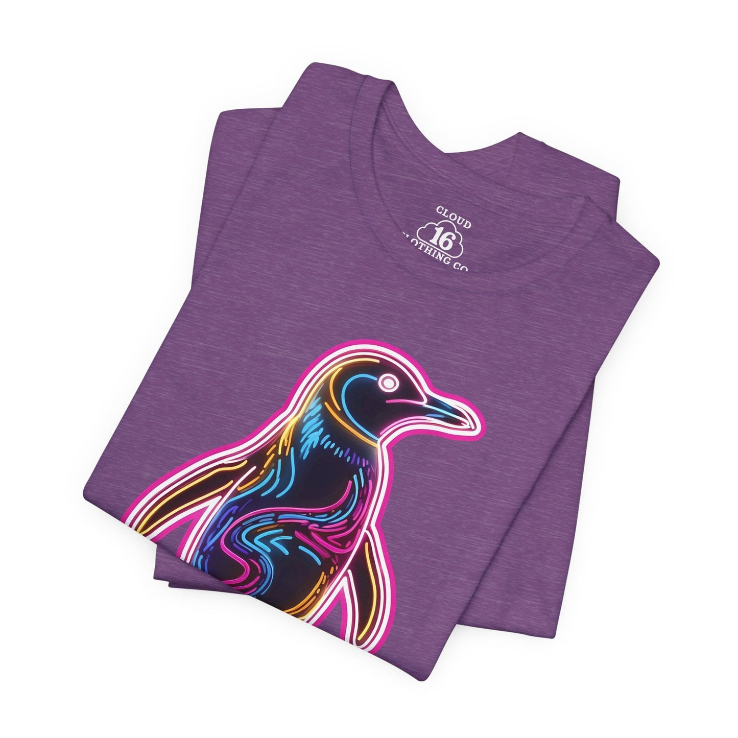 Vibrant Penguin T-Shirt - Cute Animal Graphic Tee for Men & Women - Fun Summer Apparel