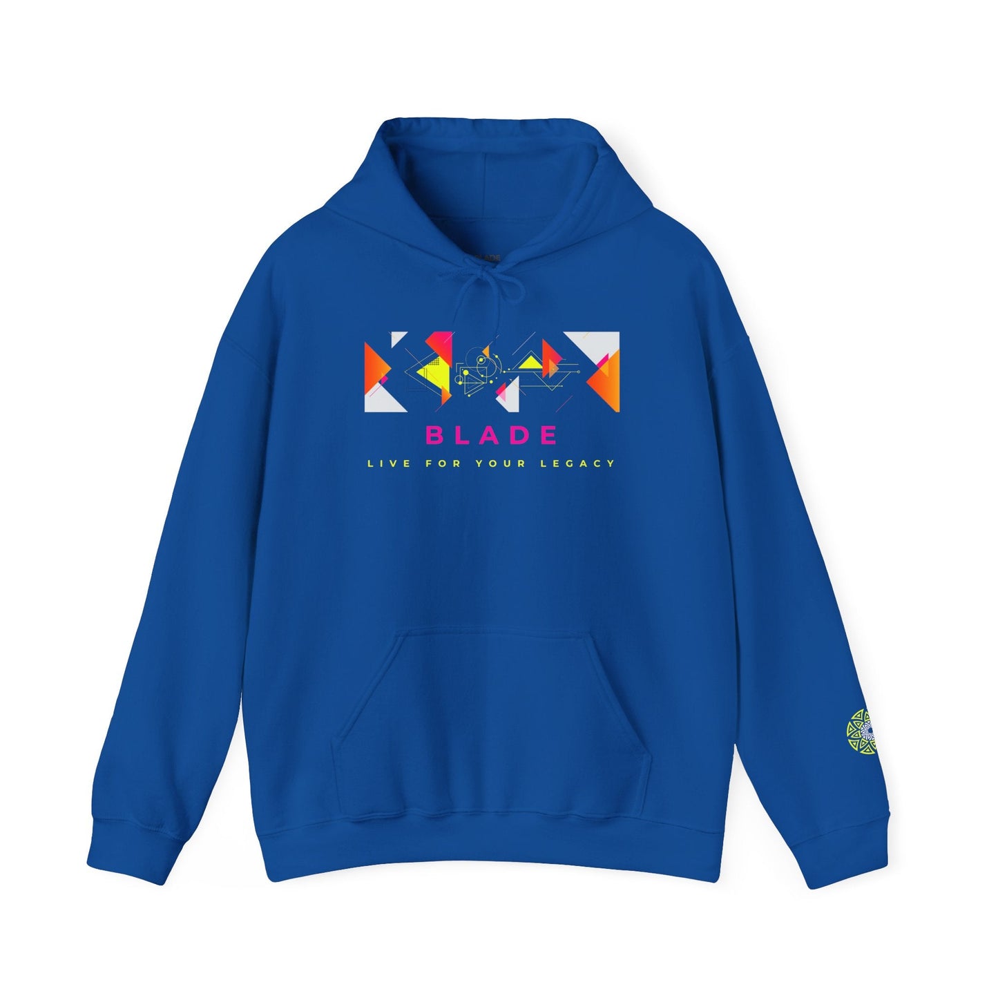 Geometric Odyssey Pink/Green Hoodie