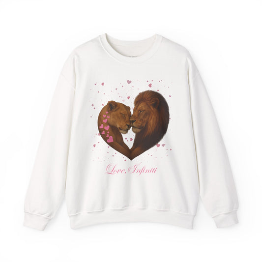 Lion Hearts - Love, Infiniti Unisex Crewneck Sweater