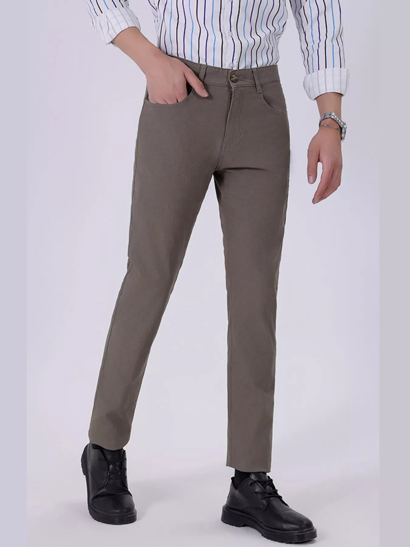 Men's Straight-Leg Casual Pants
