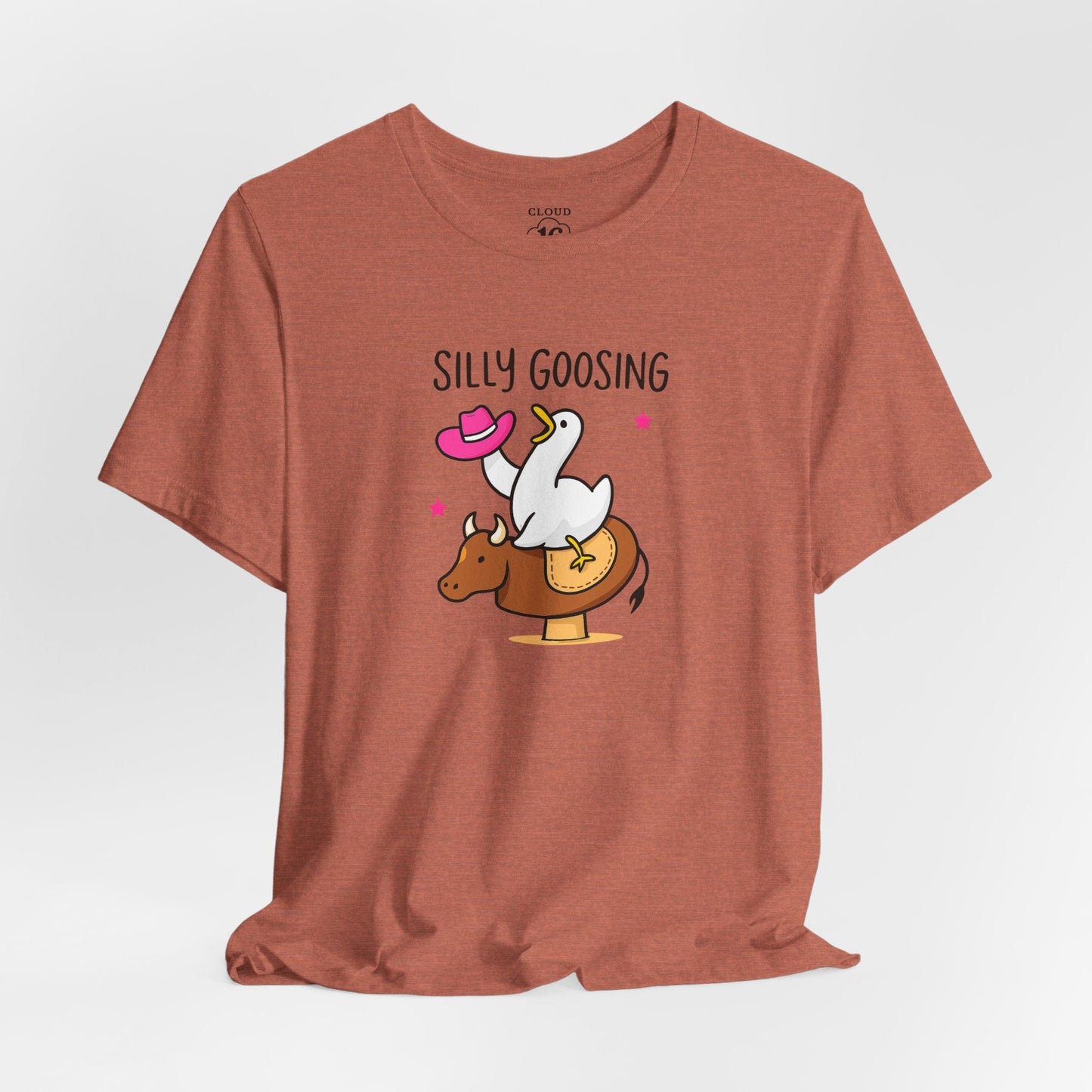 Silly Goosing Women's Tee - Funny Animal Graphic T-Shirt