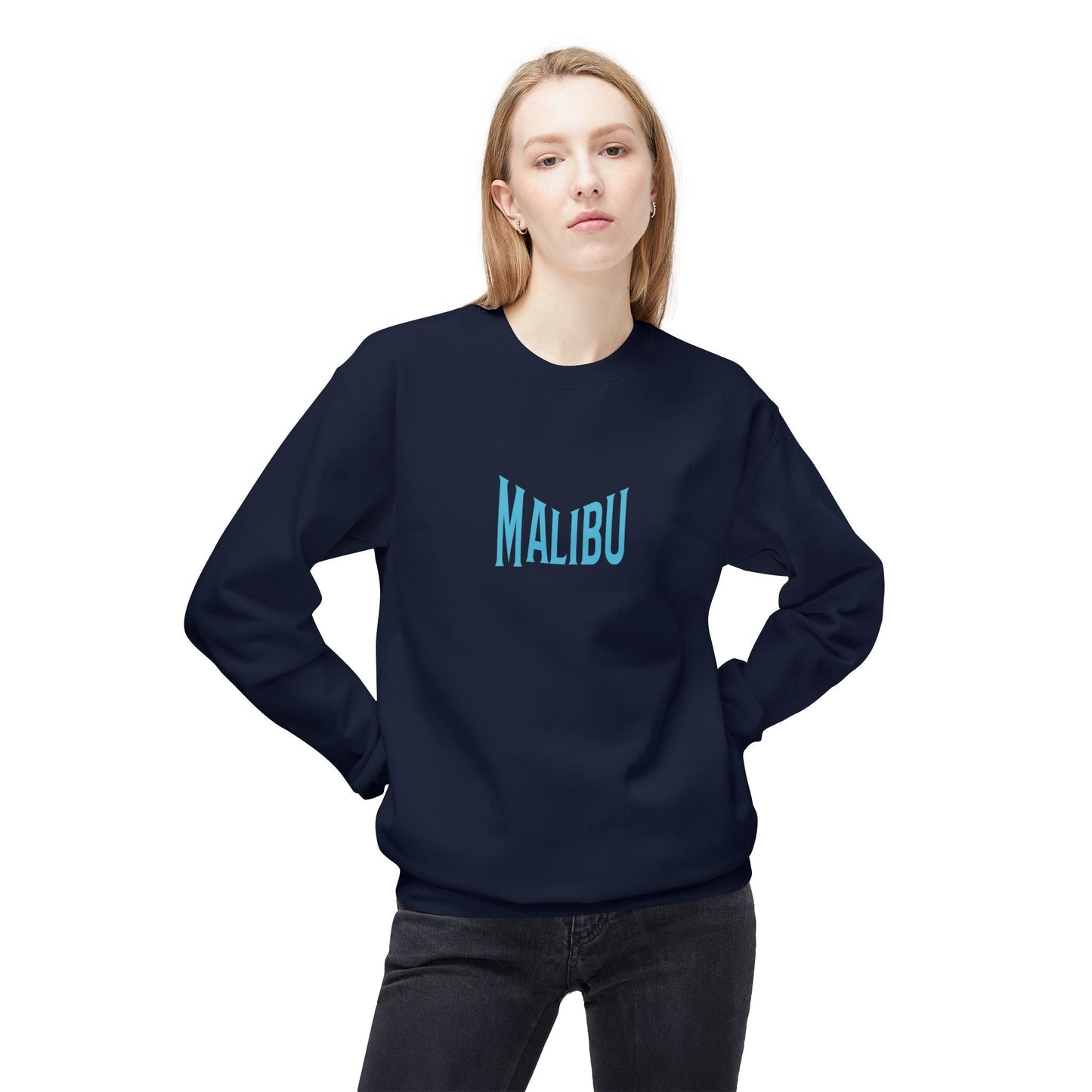 Graphic MALIBU Fleece Sweatshirt |  California Love
