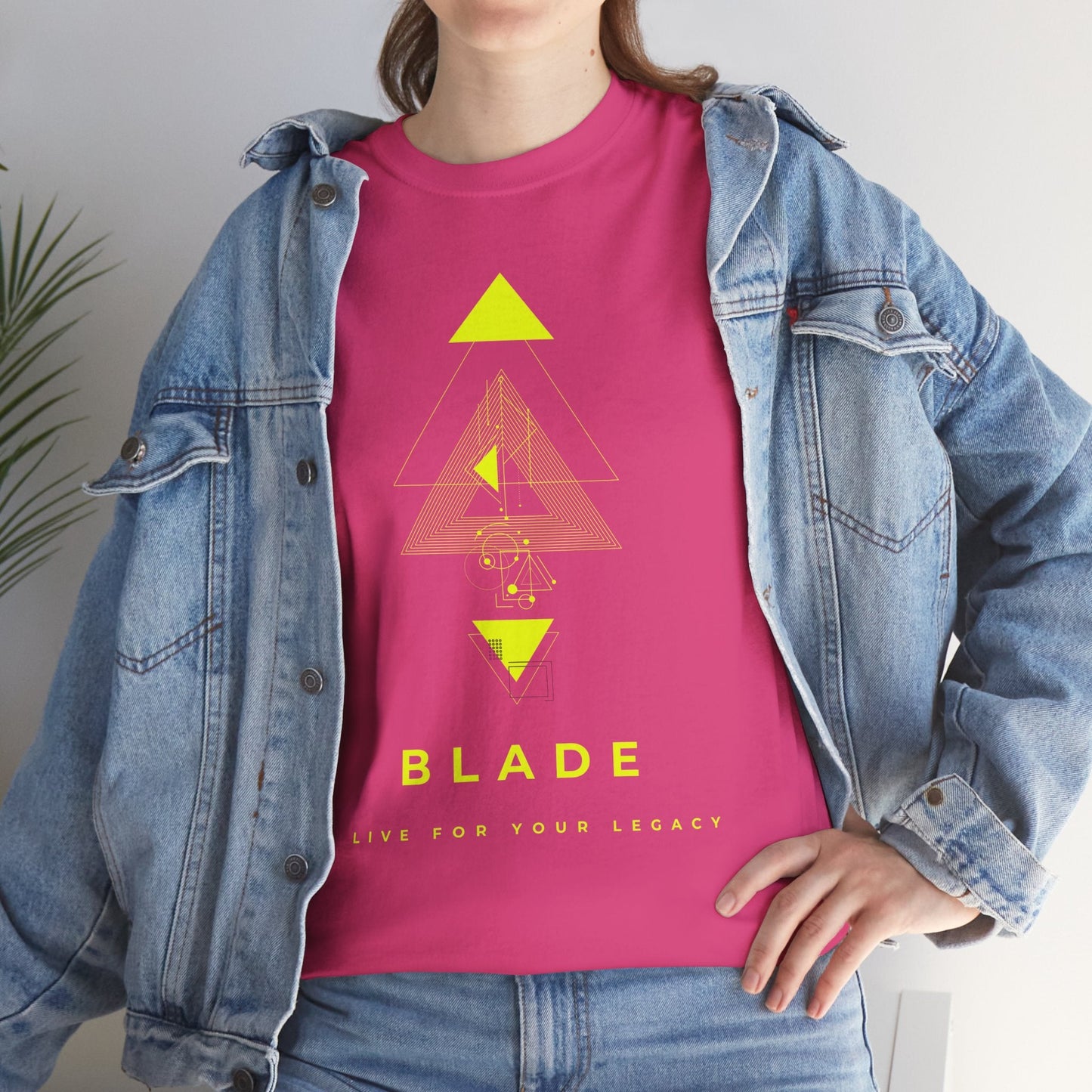 Geometric Odyssey Neon Green TX T-Shirt