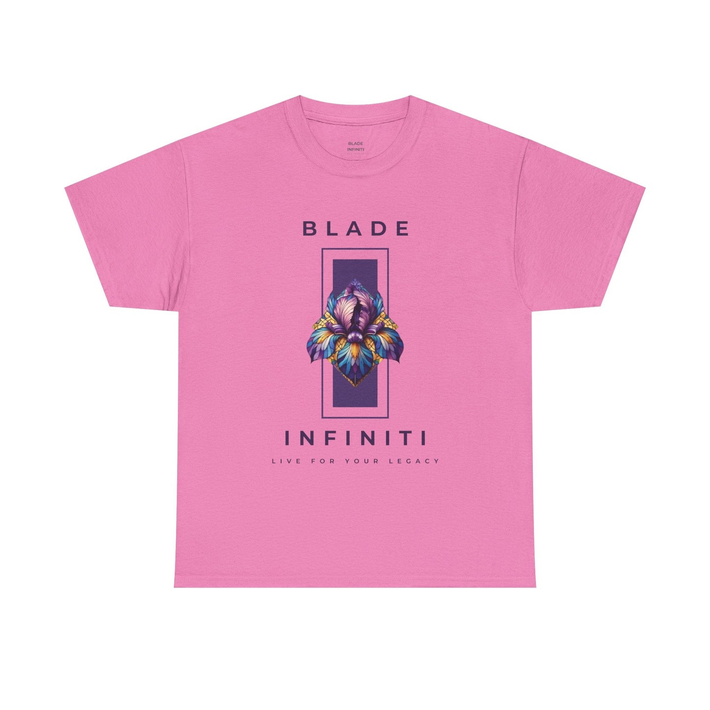 Essence of Infiniti Purple/Yellow/Teal Floral T-Shirt
