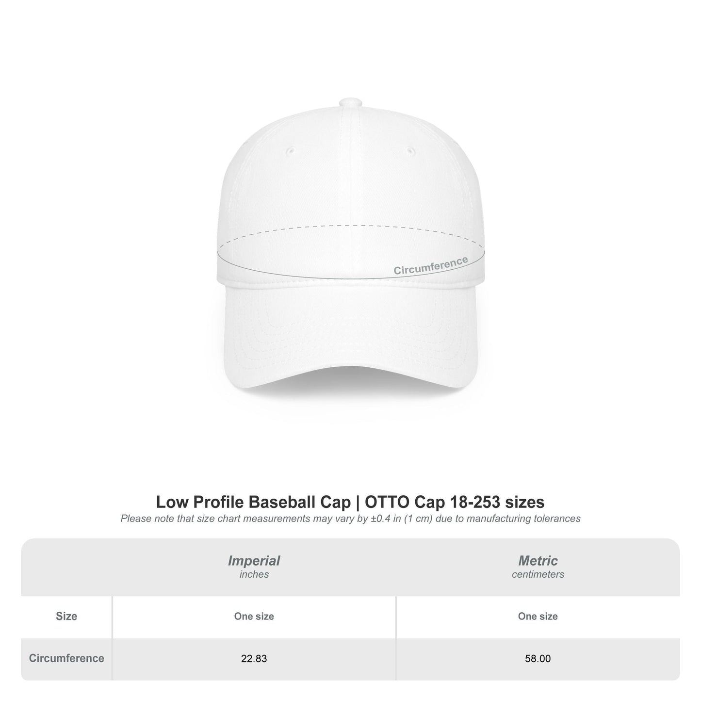 CIAO Low Profile Baseball Cap