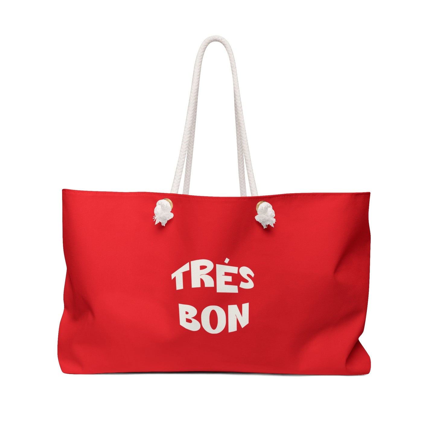 Chic Red Weekender Bag, Très Bon