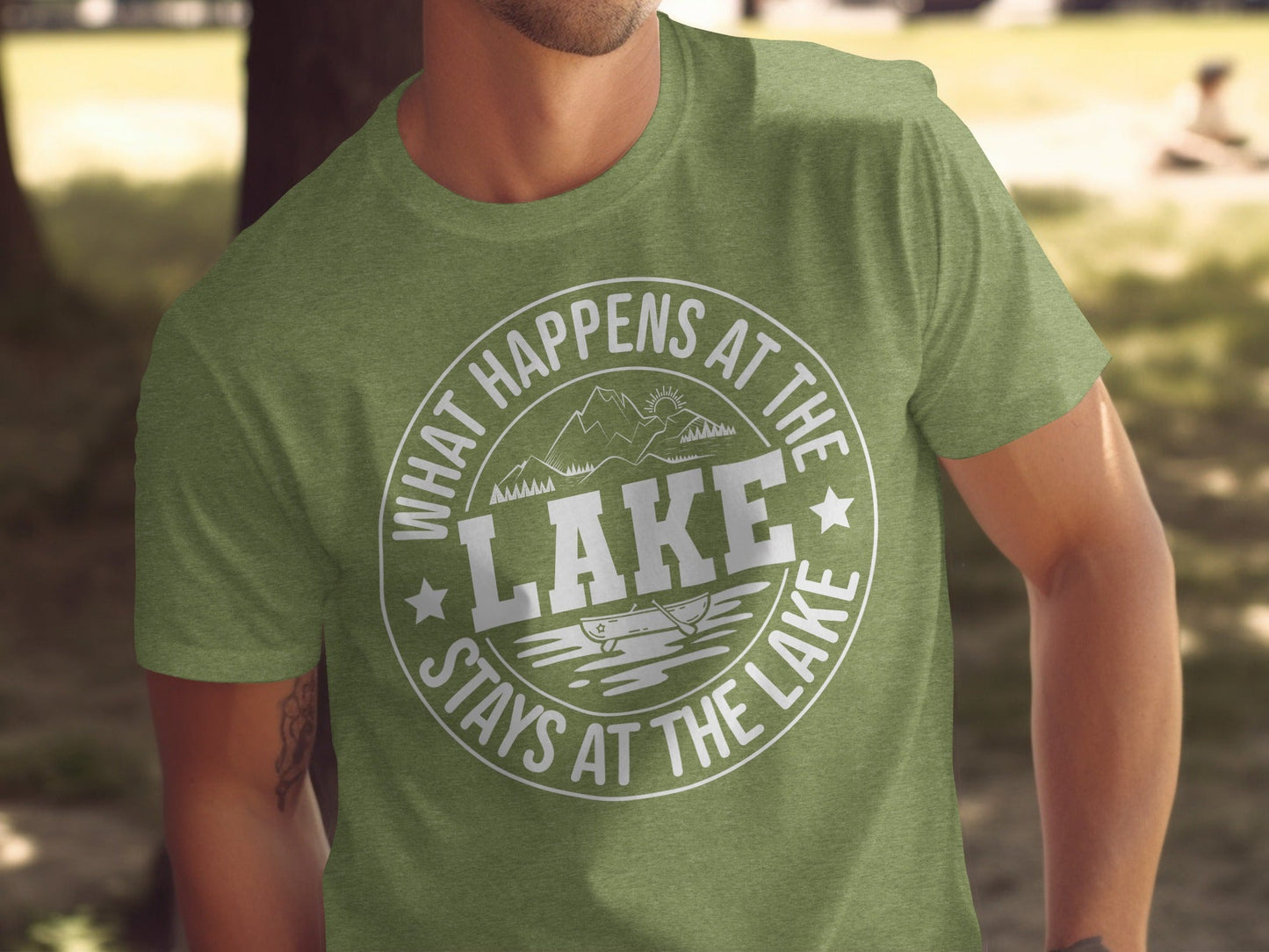 What Happens At The Lake Stays At The Lake Graphic T-Shirt