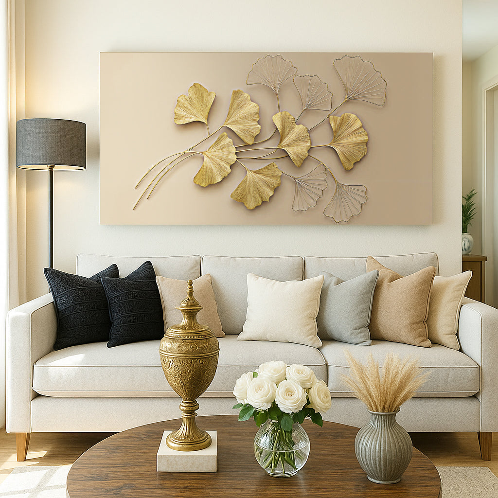 Golden Botanical Wall Art