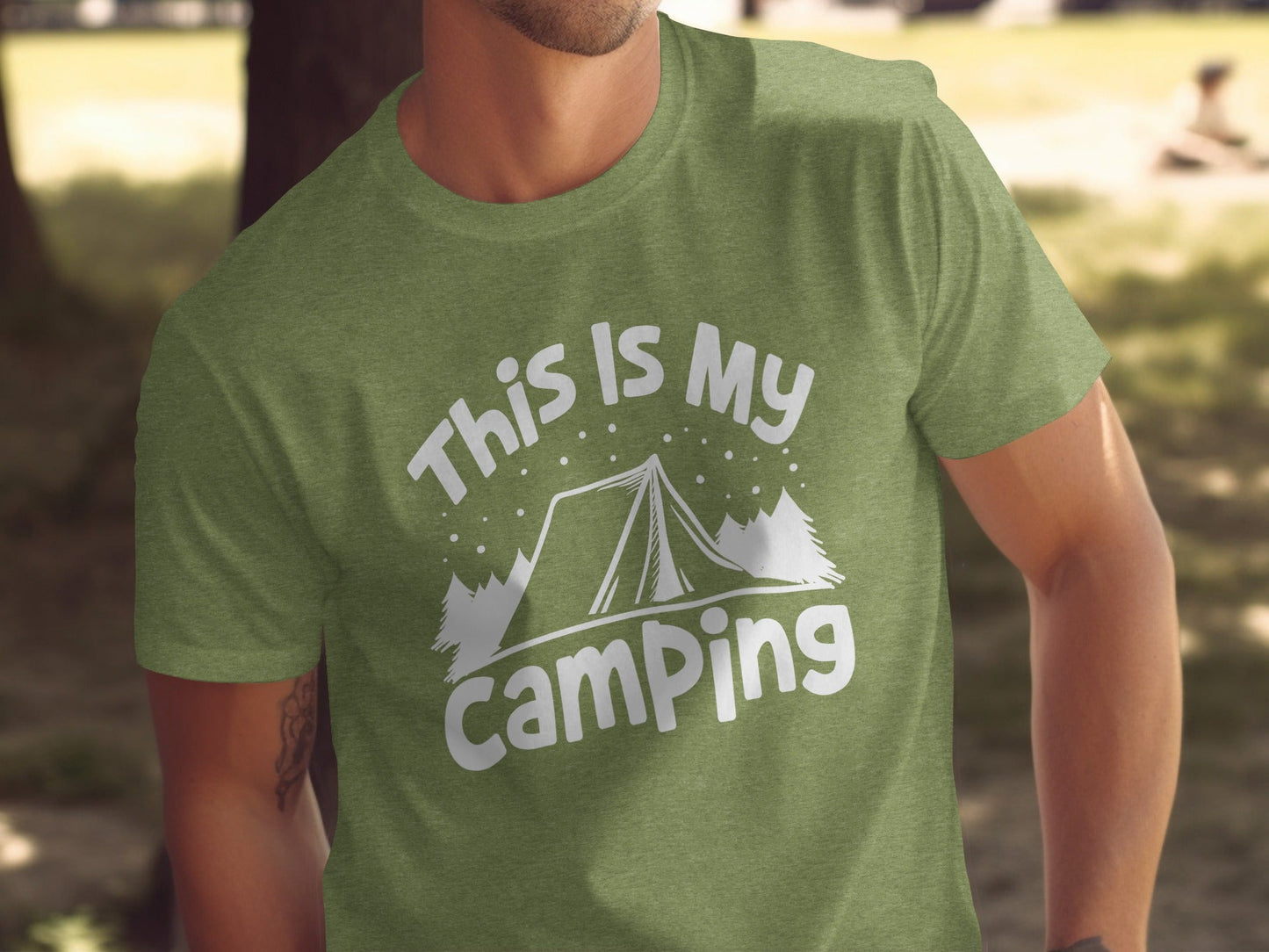 This Is My Camping Tent Outdoor Adventure Graphic T-Shirt
