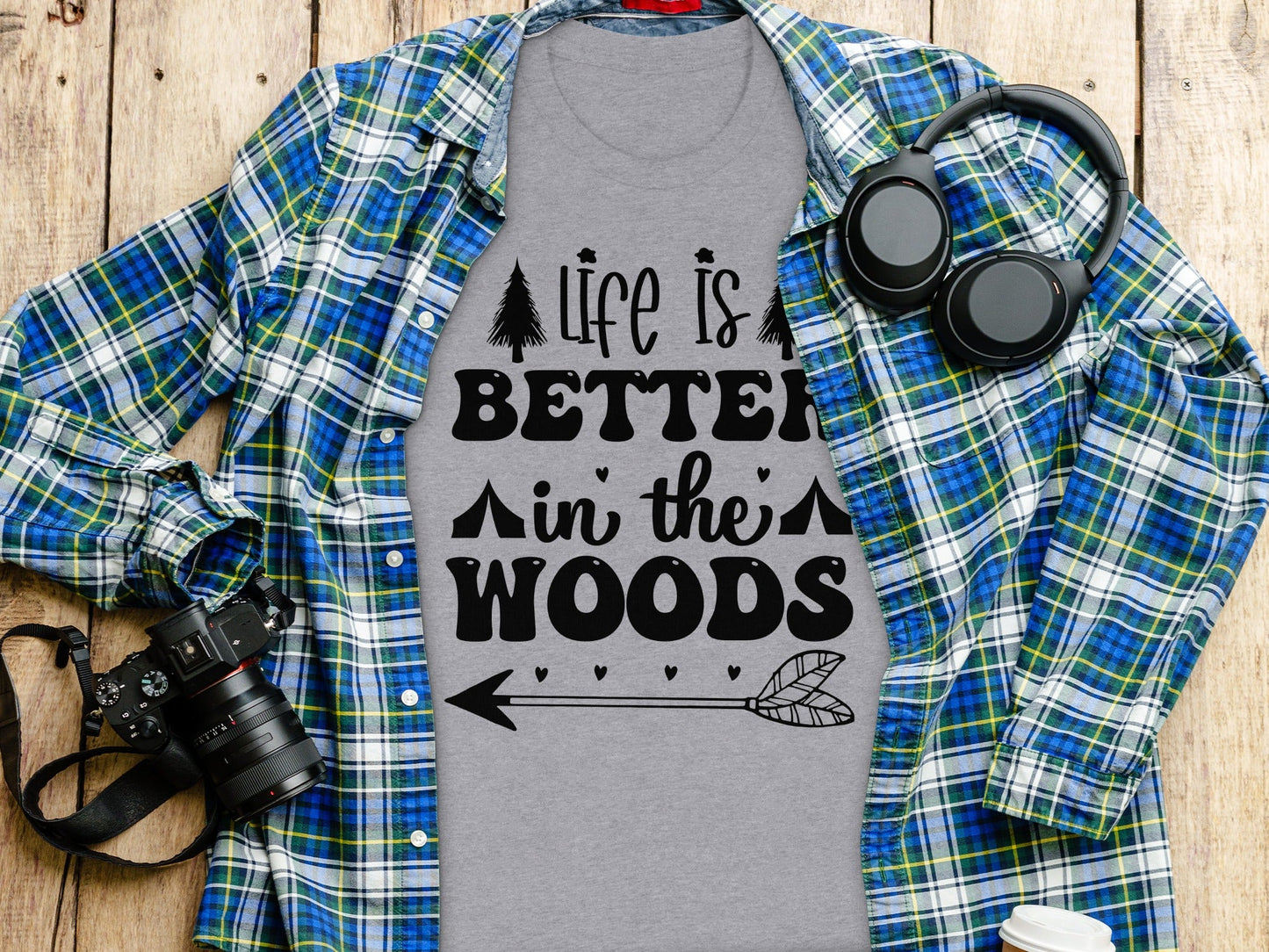 Life Is Better In The Woods With Arrow T-Shirt