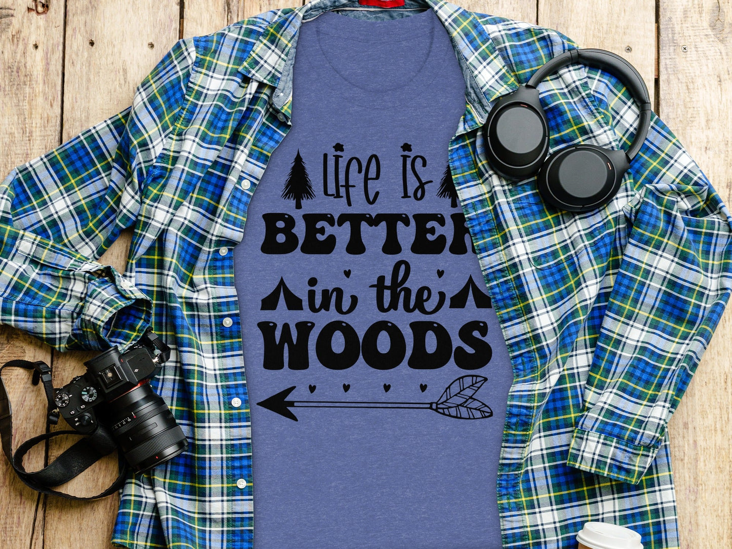 Life Is Better In The Woods With Arrow T-Shirt