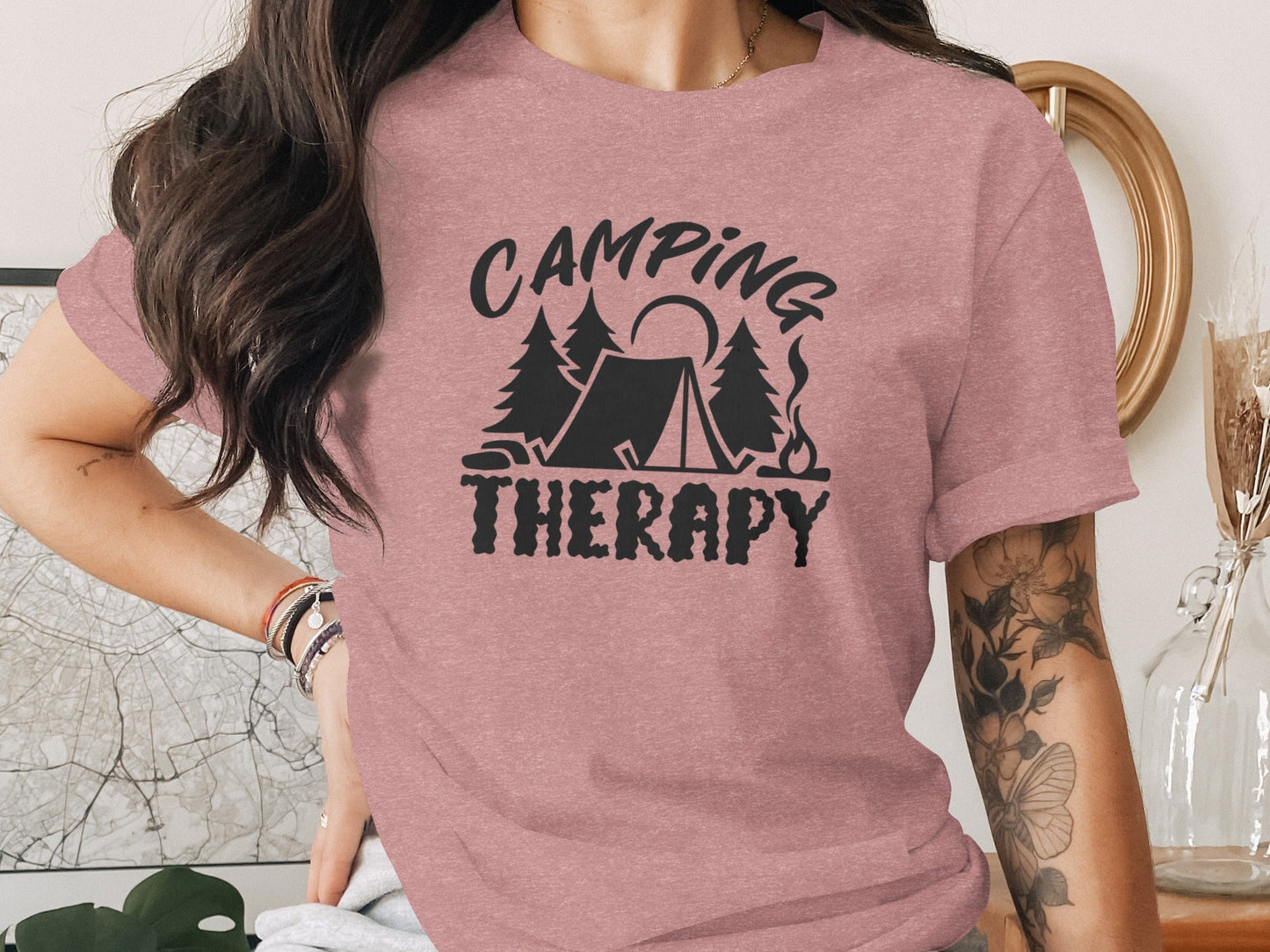 Camping Therapy Nature Adventure Outdoor Camping T-Shirt