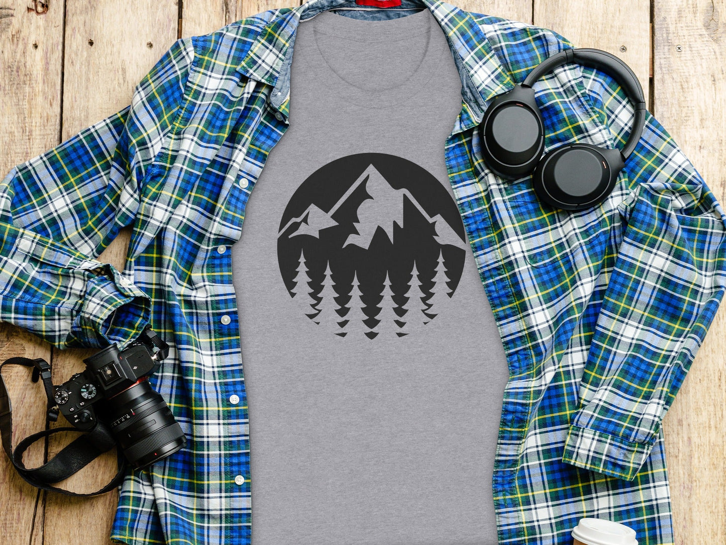 Nature Landscape Adventure Outdoor Graphic Design T-Shirt