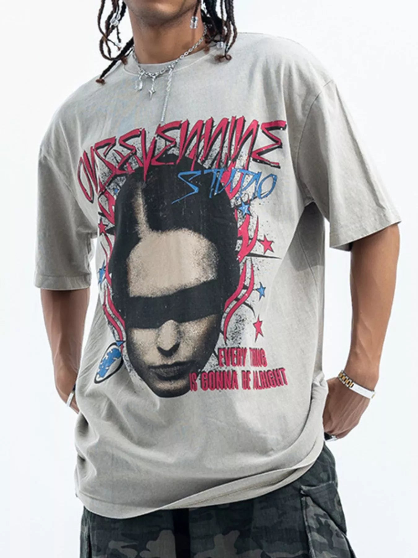 Men's Vintage Graphic Oversized T-Shirt