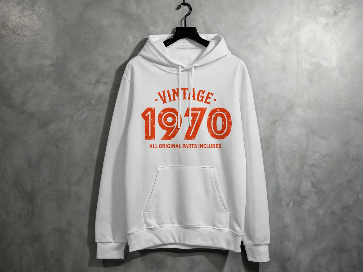Vintage 1970 All Original Parts Included Graphic Design Hoodie