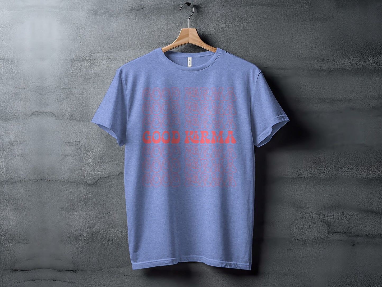 Good Karma Positive Vibes Graphic Design Pattern T-Shirt