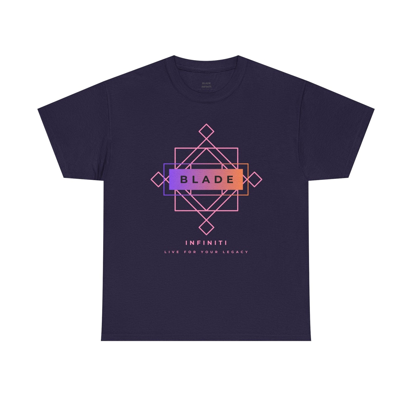 Geometric Infiniti Pink/Purple/Orange Ombre T-Shirt