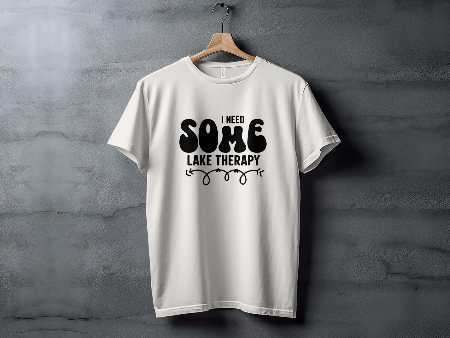 I Need Some Lake Therapy Funny Summer Vacation T-Shirt