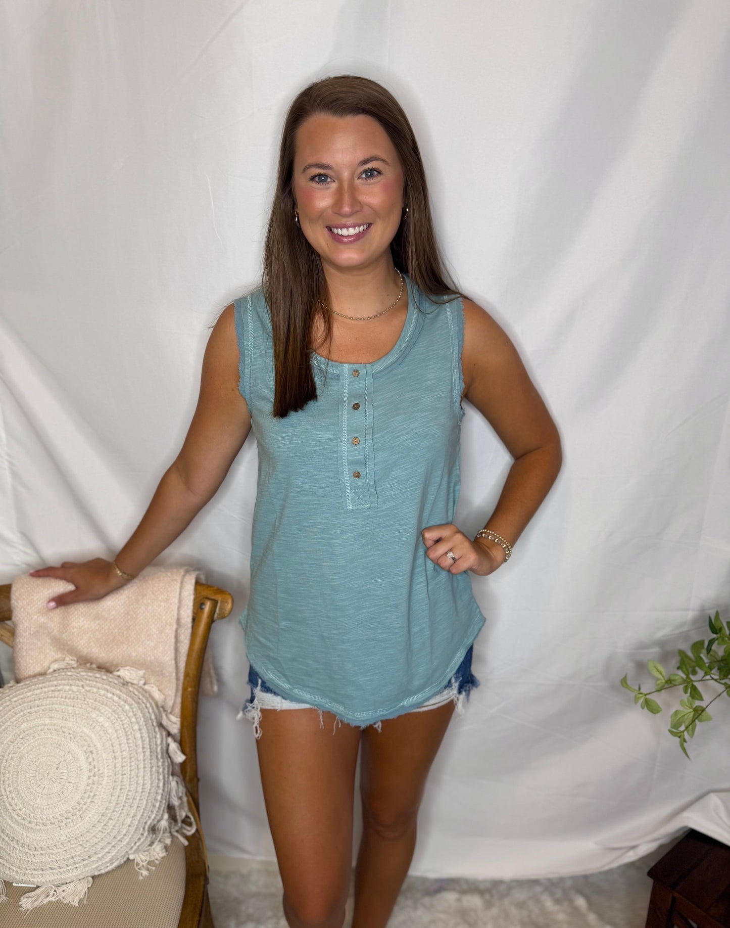 The Solid Knit Sleeveless Comfy Top