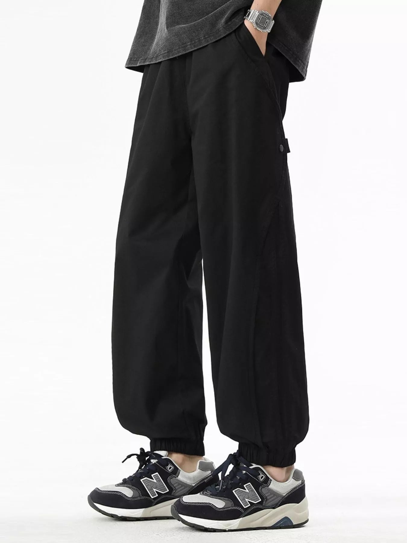 Men's Plus Size Loose Fit Drawstring Casual Pants