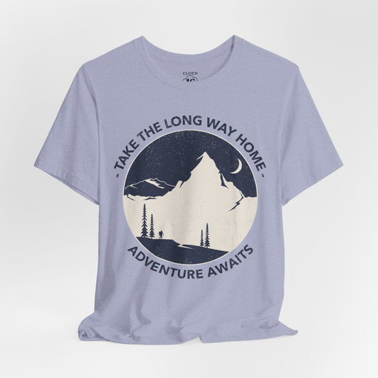 Adventure Awaits Graphic Tee - Unisex Outdoor Travel Shirt