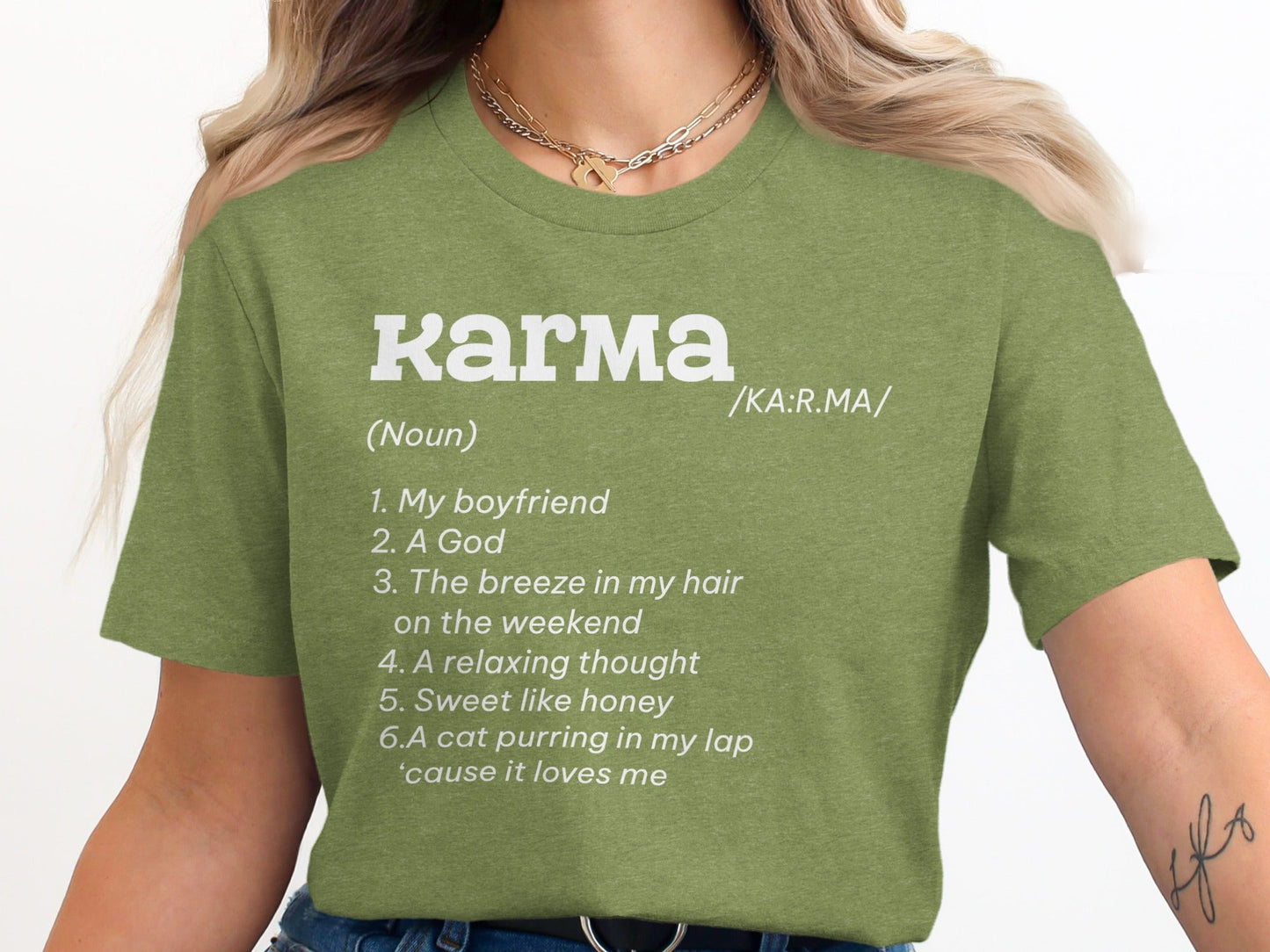 Karma Definition List Cool Graphic Stylish Novelty T-Shirt