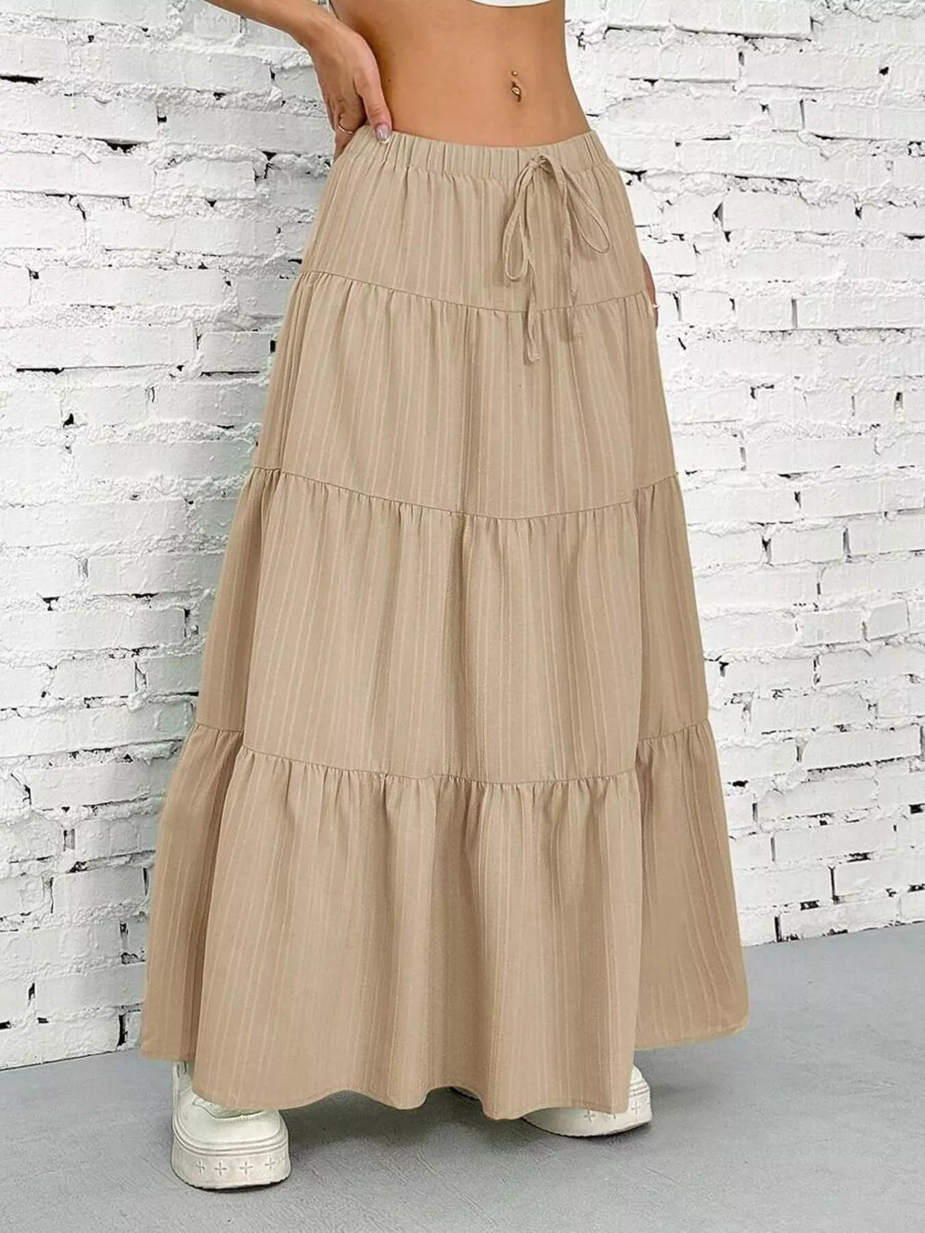 Flowy Tiered Maxi Skirt