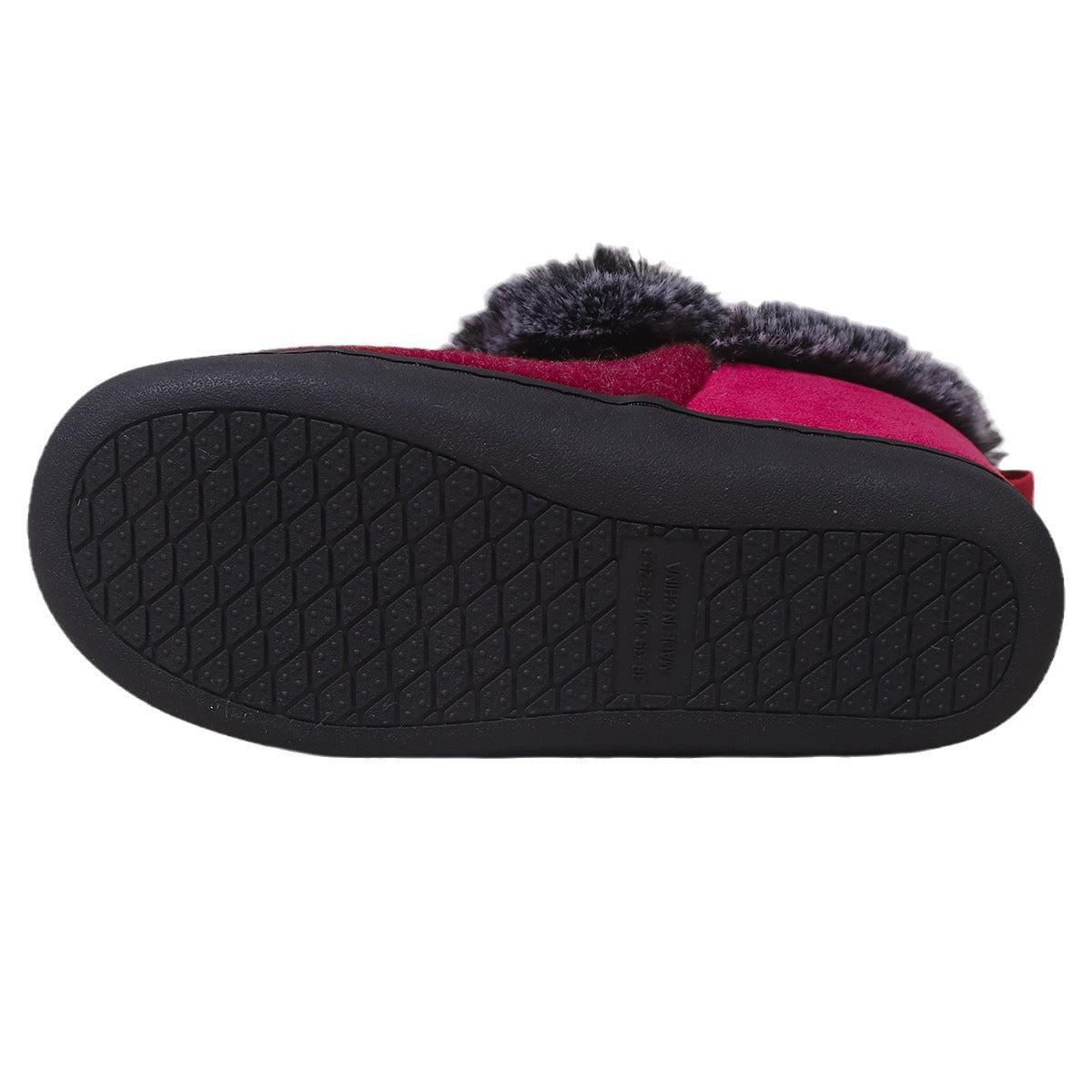 Women’s Felt-Fur Collar Indoor Winter Shoes | Cozy Slip-Ons