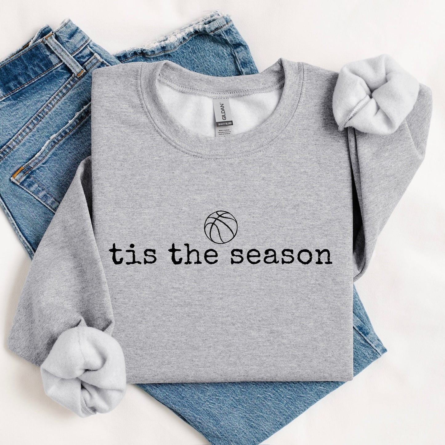 basketball tis the season screen print transfer