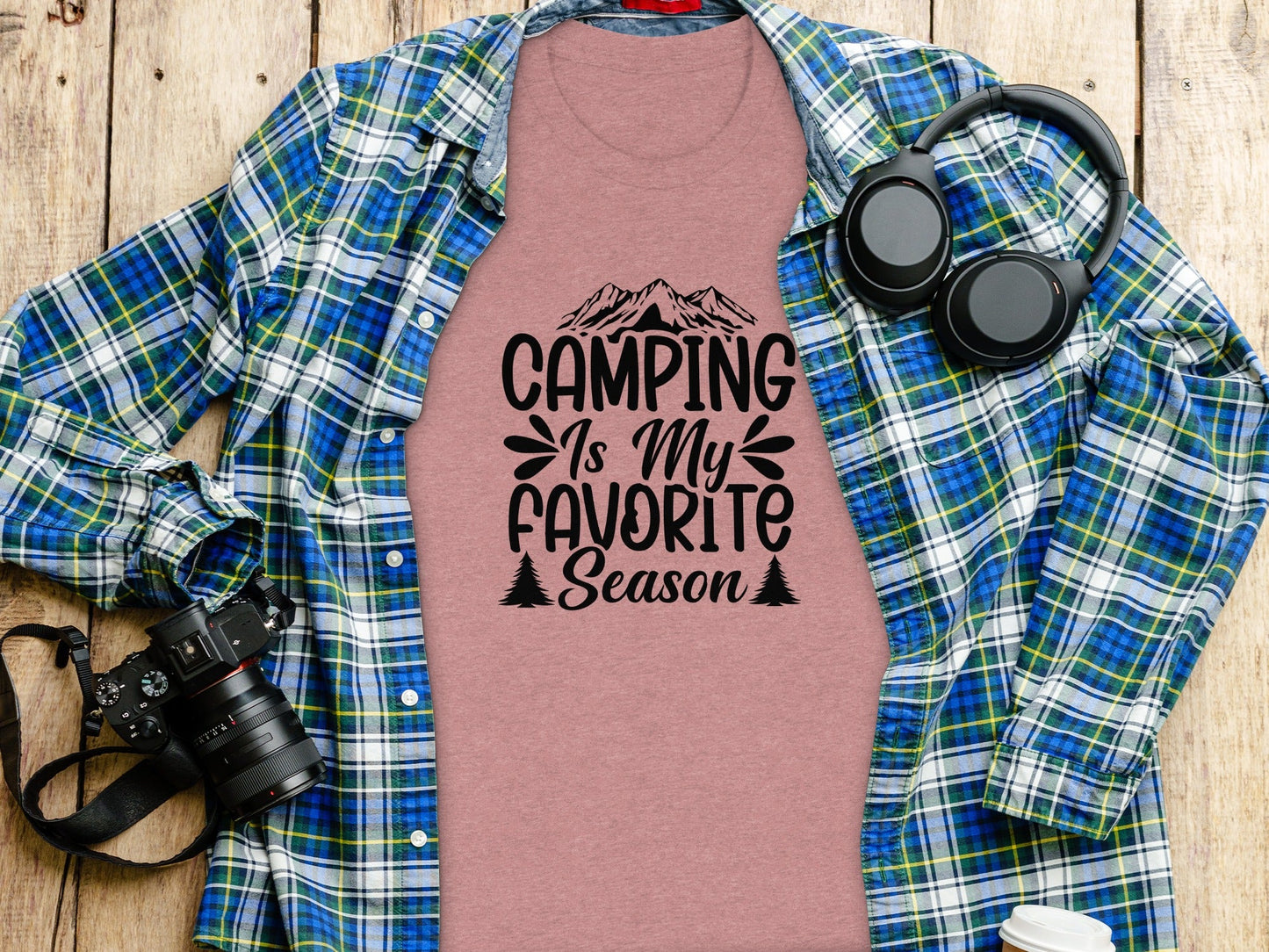 Camping Is My Favorite Season Graphic Outdoor Adventure T-Shirt