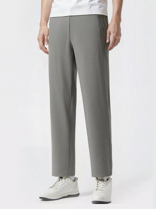 Men's Plus Size Casual Lightweight Straight-Leg Pants