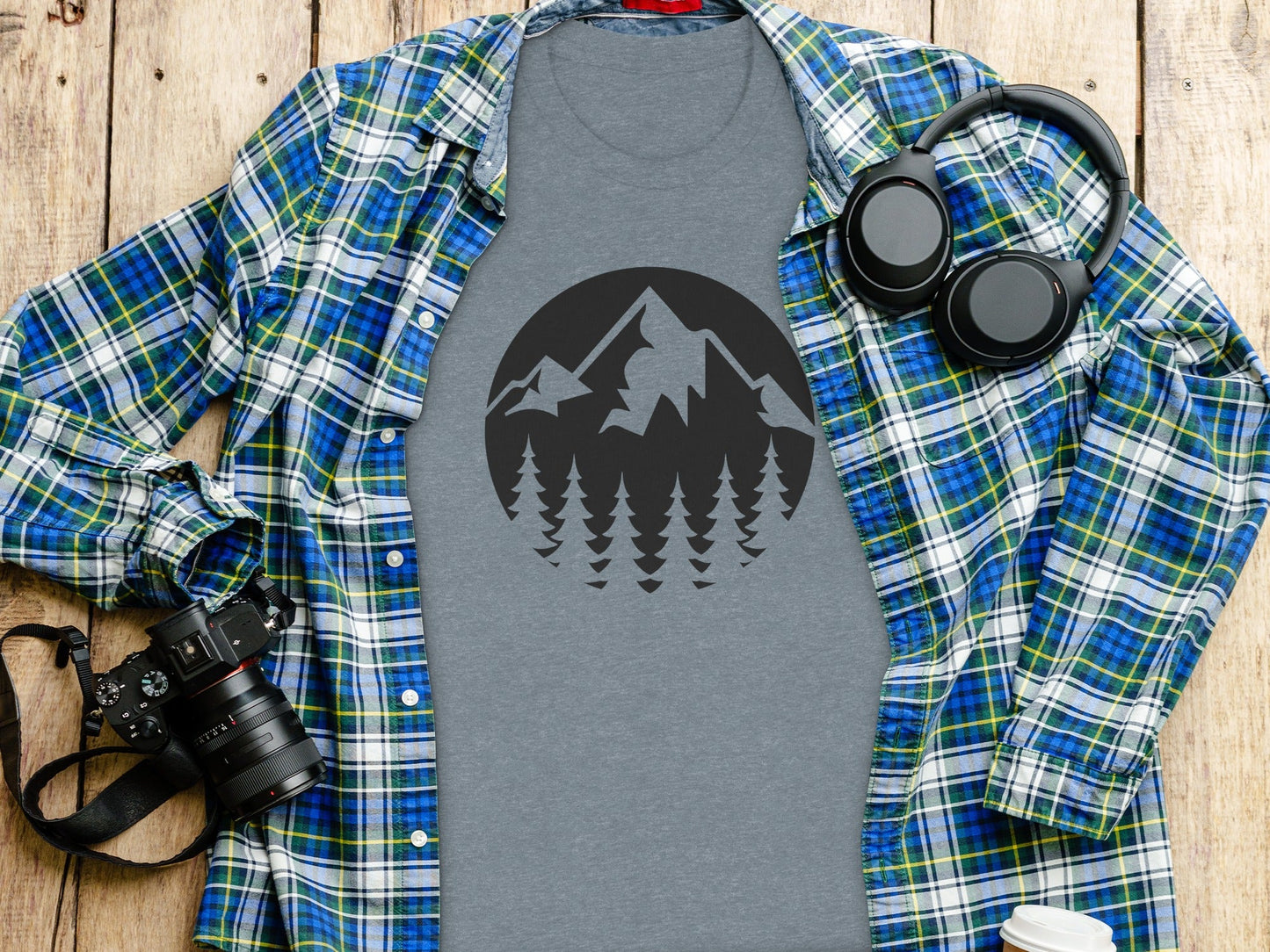 Nature Landscape Adventure Outdoor Graphic Design T-Shirt