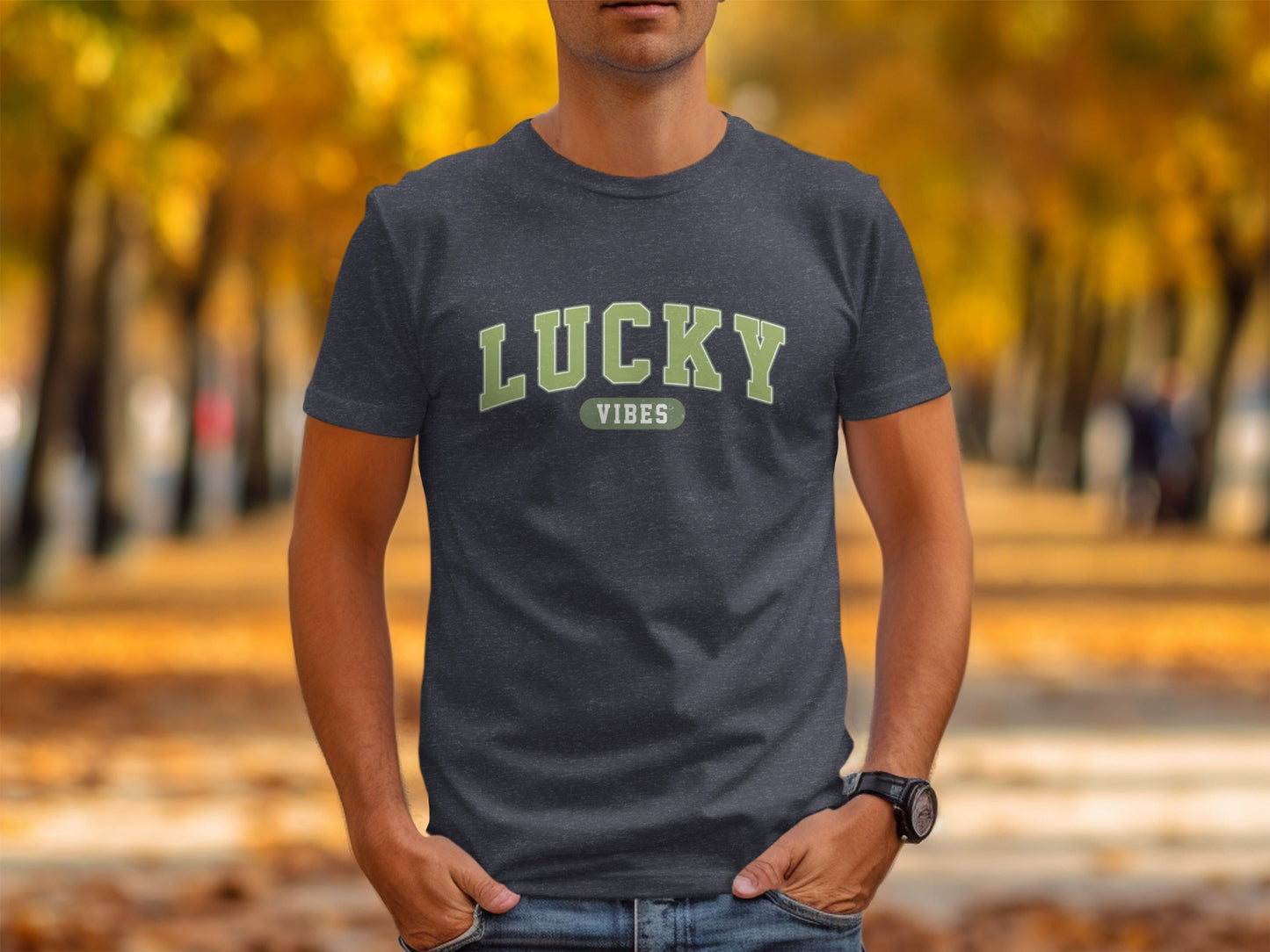Lucky Vibes T-Shirts, Good Luck T Shirts, Positive Vibes Tees, Trendy Luck Shirts, Lucky Graphic Tees, Casual Lucky T Shirts