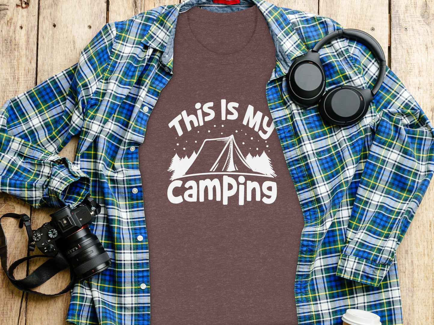This Is My Camping Tent Outdoor Adventure Graphic T-Shirt